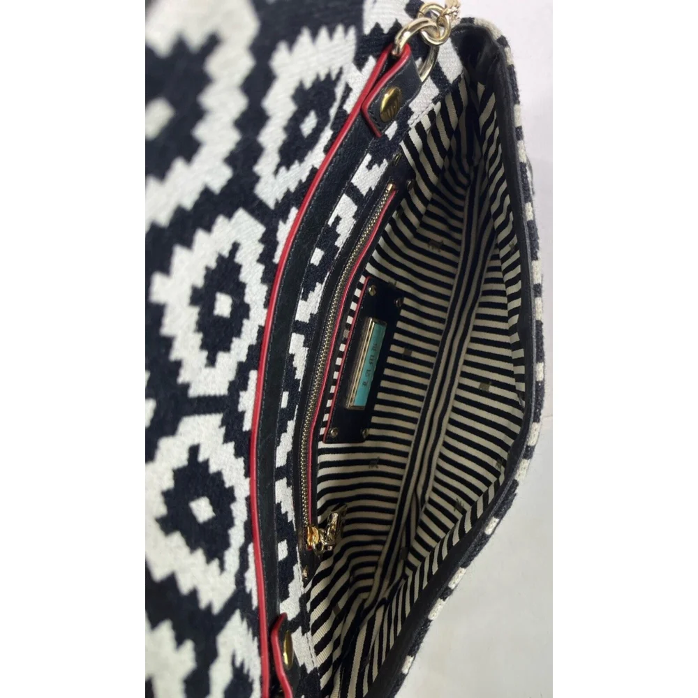 L.A.M.B Gwen‎ Stefani Black White Chain Shoulder Clutch Bag Edinburgh McGregor